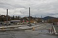 English: Bergen Light Rail construction at Nesttun in Bergen, Norway.