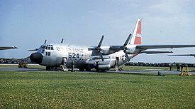 C-130A 56-0524 of the 40th Troop Carrier Squadron, Evreux-Fauville Air Base, 1958 provided USAFE Tactical Airlift capabilities C-130a-560524.jpg