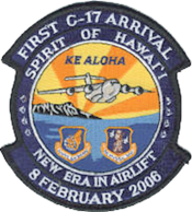 C-17 Arrival patch, 2006