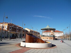 Downtown square in Cabanillas del Campo