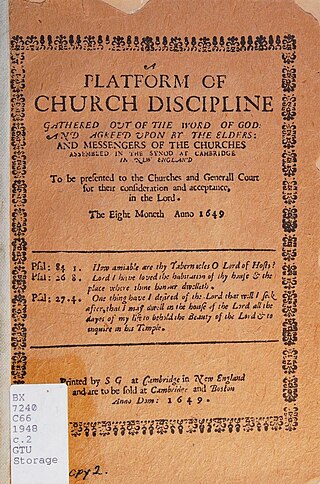 <span class="mw-page-title-main">Cambridge Platform</span> 1648 statement of church government