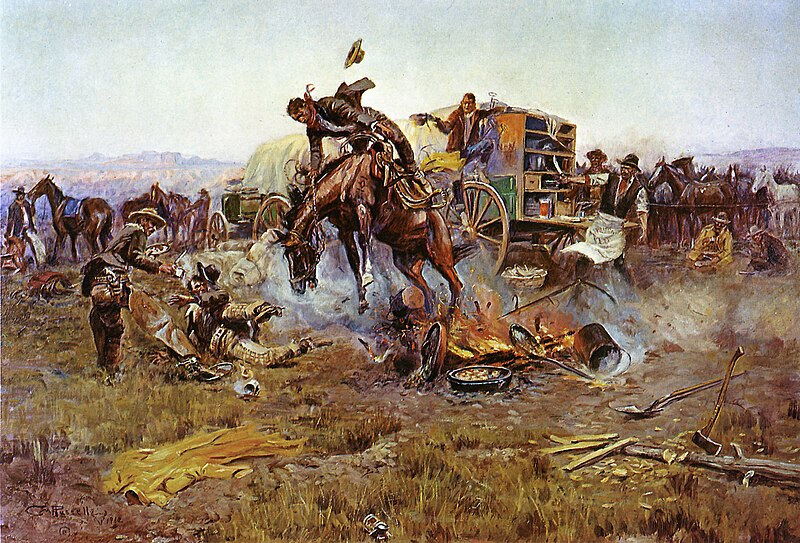 File:Camp Cook's Troubles by Charles Marion Russell.jpg