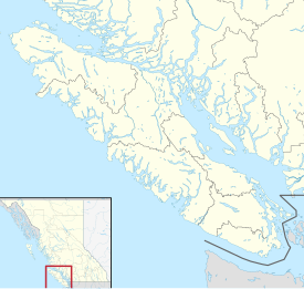 Map showing the location of Race Rocks Ecological Reserve