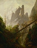 Kaspar Devid Fridrix - Felsenlandschaft im Elbsandsteingebirge (1822-23) .jpg