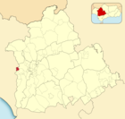 Расположение муниципалитета Кастильеха-дель-Кампо на карте провинции