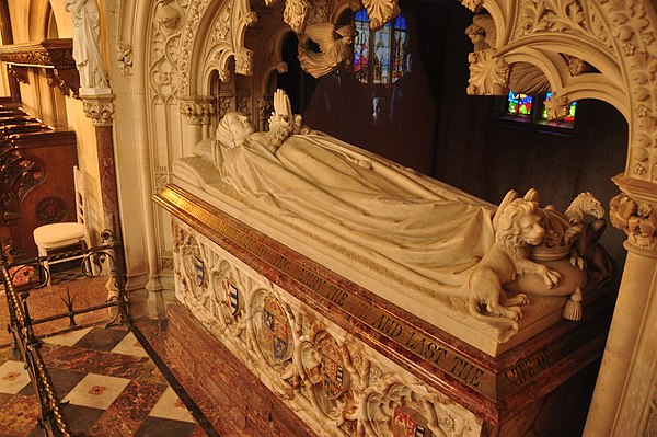 Tomb of Catherine Parr, designed by Gilbert Scott