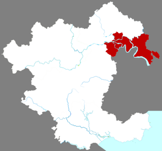 <span class="mw-page-title-main">Rongcheng District</span> District in Guangdong, Peoples Republic of China