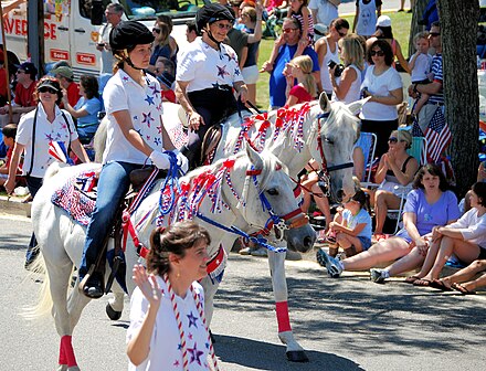 2010 4th of July parade participants Clifton Horse Society and audience