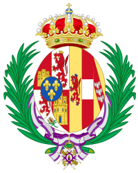 Coat of Arms of Maria Christina of Austria, Queen Consort of Spain.svg