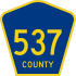 County Route 537 marker