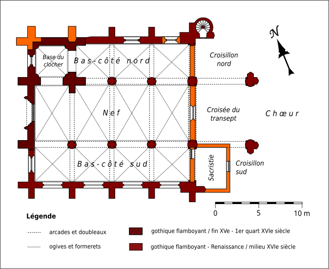 File:Crépy-en-Valois (60), église Saint-Martin de Bouillant, plan.svg