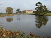 Croome Court in 2006. Viewed from the far side of the ornamental lake. Croome Court01.jpg