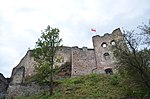 Polski: Czorsztyn. Ruiny zamku, kon.XIII, XVI, 1680. This is a photo of a monument in Poland identified in WLM database by the ID 618736.