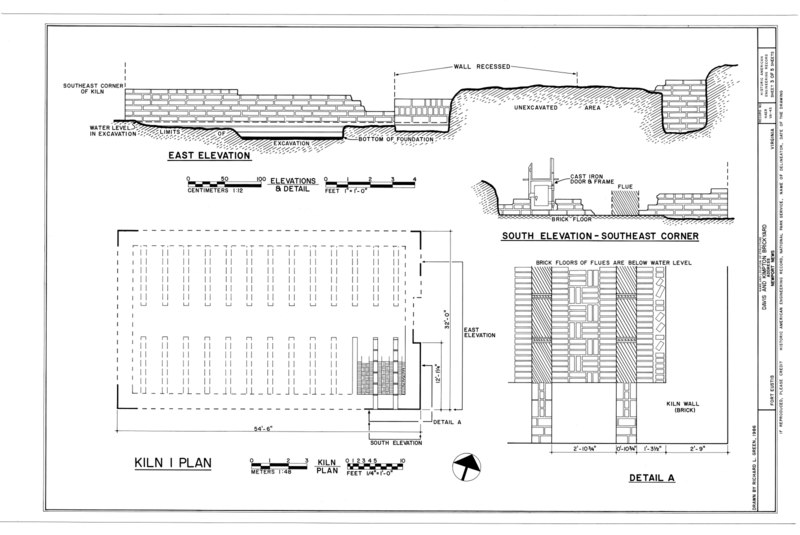 File:Davis and Kimpton Brickyard, West bank of Warwick River, Mulberry Island, Newport News, Newport News, VA HAER VA,95-NEWNE,2- (sheet 3 of 5).tif