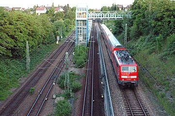 RegionalExpress train in Stuttgart-Österfeld