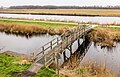 De Alde Feanen. Uitzicht over het waterrijke natuurgebied vanaf uitkijktoren Romsicht.