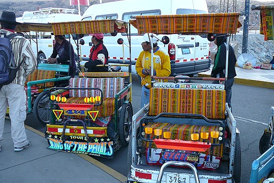 Decorated tricycles