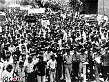 Demonstranter under «den svarte fredagen» i Iran 1978