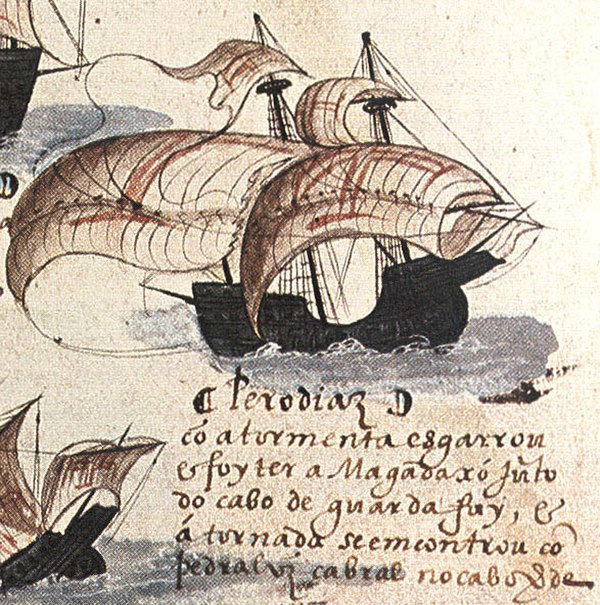 European contact began in 1500 when Portuguese explorer Diogo Dias recorded the island while participating in the 2nd Portuguese India Armadas.