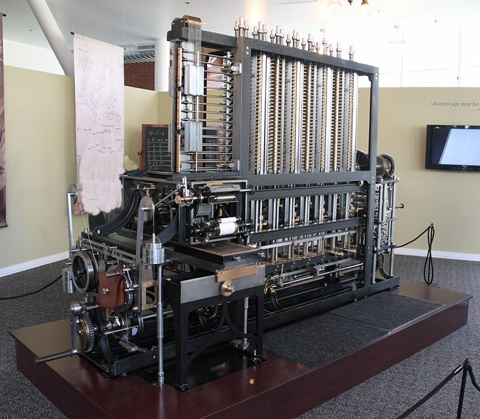 Babbage Difference Engine No. 2 built at the Science Museum, London, on display at the Computer History Museum in Mountain View, California.