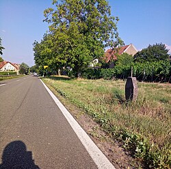 Gerlitschke memorial stone, overview photo