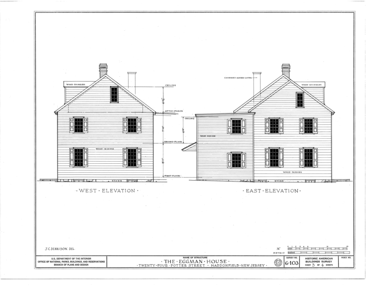 File:Dobbins-Eggman House, 24 Potter Street, Haddonfield, Camden County, NJ HABS NJ,4-HADFI,3- (sheet 3 of 4).png