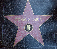Donald Duck star at the Hollywood Walk of Fame