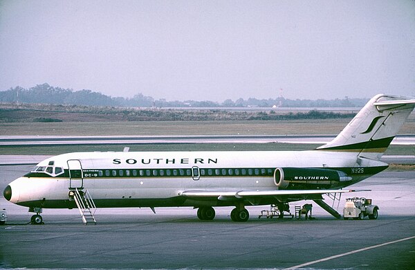 Douglas DC-9-15 at Atlanta in October 1973