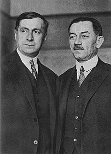 Dučić (left) with fellow Serbian poet-diplomat Milan Rakić
