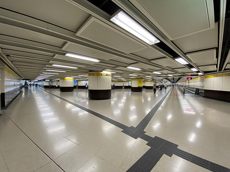 File:East Tsim Sha Tsui Station Yellow Zone Access 202004.jpg