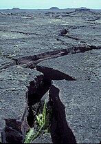 Rift zone on Kilauea