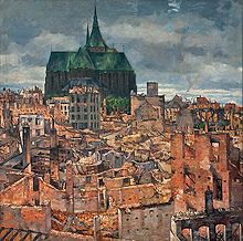 Egon Tschirch ''Die zerstorte Stadt'' (''The destroyed town'', 1942) Egon Tschirch - Die zerstorte Stadt - 1942.jpg