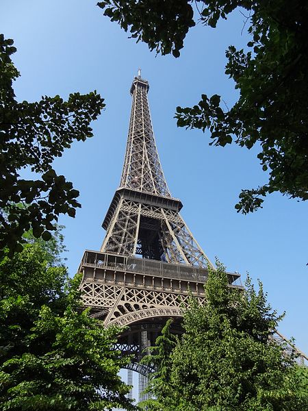 File:Eiffel Tower and trees.jpg