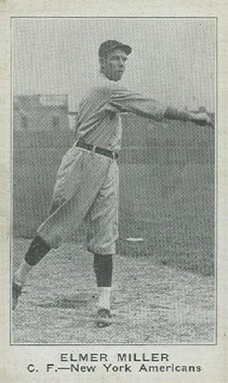 Elmer Miller (outfielder) baseball card.jpg