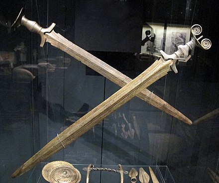 Late Bronze Age swords, c. 10th century BC. Cantonal Museum of Archeology and History, Switzerland.