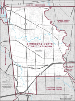 Map of Etobicoke North Etobicoke-North Elections Canada map 35029 (2015 boundaries).gif