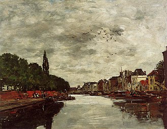 Canal aux environs de Bruxelles Collection privée, Vente 2011[100]
