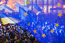 Pro-EU demonstration on 27 November 2013 in Kyiv Euromaidan 01.JPG