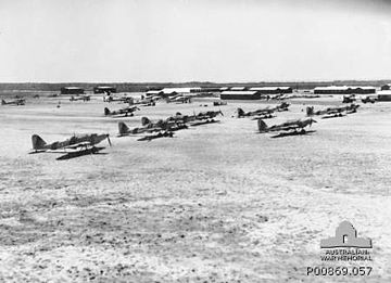 Fairey Battle aircraft, 1941 Evans Head flight line 1941.jpg