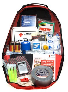 Bug-out bag Portable kit containing items to survive for 72 hours