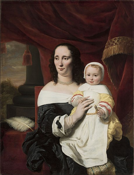 File:Ferdinand Bol - Portrait of Johanna de Geer-Trip with her daughter Cecilia - M.Ob.556 - National Museum in Warsaw.jpg