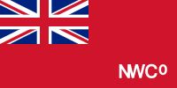 The North West Company's flag after 1801 Flag of the North West Company Post-1801.svg
