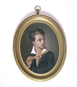 Portrait d'Henri-Gérard Fontallard jouant de la flûte traversière, 1812, Paris, musée Cognacq-Jay.