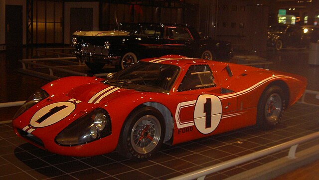 The winning Ford GT40 Mk IV of Gurney/Foyt