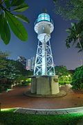 Fort Canning Semaphor in der Nacht-2009-09-25.jpg