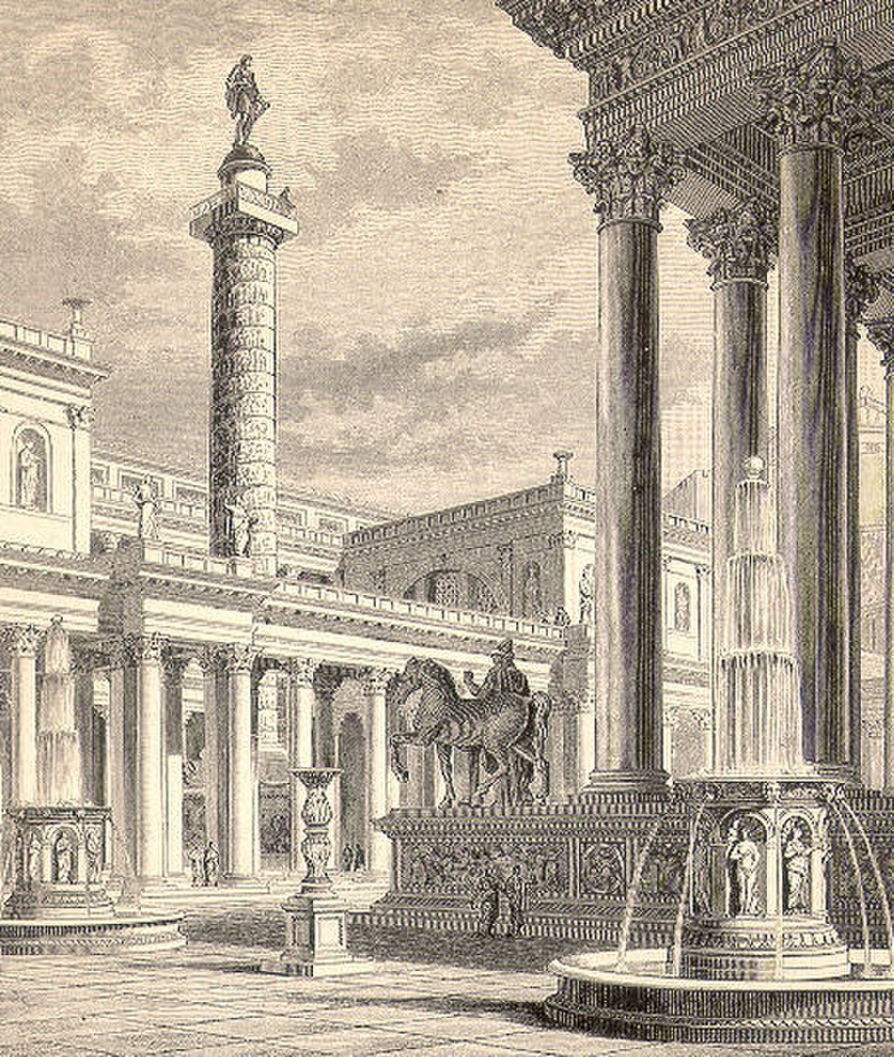 Храм Траяна. Архитектор Аполлодор из Дамаска.