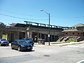 The station as seen from Lafayette Boulevard and Caroline Street.