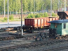 Blick auf die Rollwagengrube des Bahnhofes Freital-Hainsberg