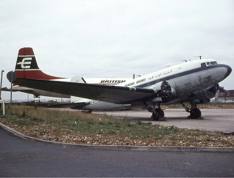 File:Fujairah Airlines Douglas DC-3 Wheatley.jpg