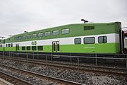 GO Transit bilevel car 2843 at Scarborough.JPG